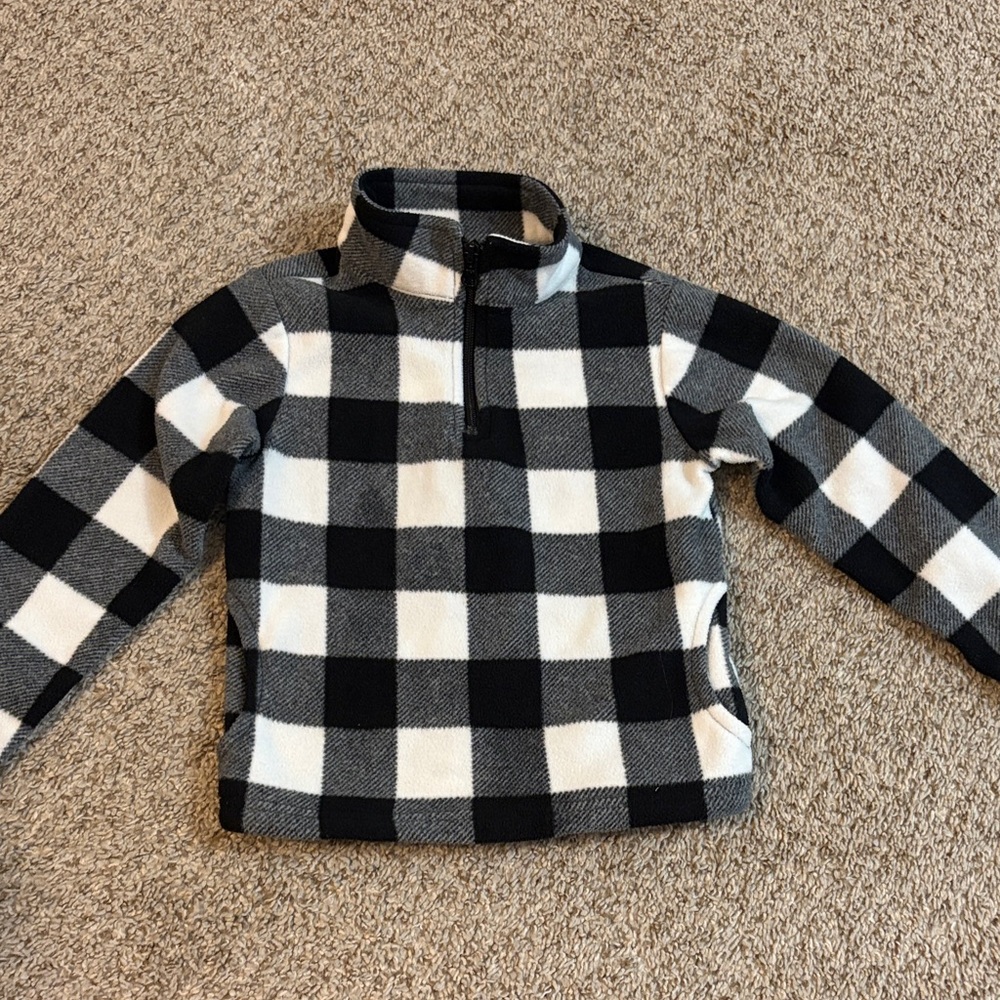 Children’s place 4T plaid quarter zip NWOT